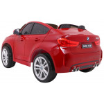Elektrické autíčko BMW X6 - dvojmiestne - lakované - červené